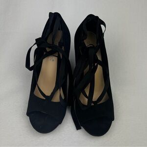 Women's Shoe Dazzle, Theya Lace Wrap Around